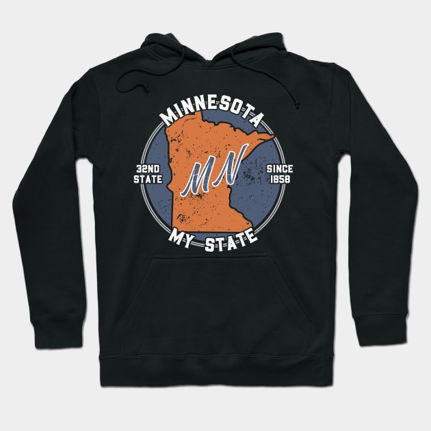 Minnesota My State Patriot State Tourist Gift Hoodie by atomguy